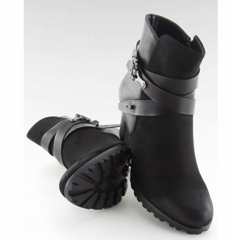 Černá 8287 Černé vysoké podpatky černý 1