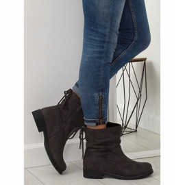 Šedá Dámské šedé kozačky 7378-PA Šedá 1 Šedá Dámské šedé kozačky 7378-PA Šedá 1