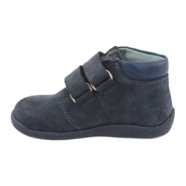 Mazurek Leather Boys Boys s suchým zipem 341 námořnictva modrá modrý 2