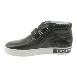 Mazurek Dětská bota černá kožená černý 2