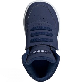 Dětské boty Adidas Hoops Mid 2.0 EE6714 námořnická modrá 1