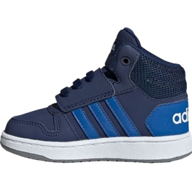 Dětské boty Adidas Hoops Mid 2.0 EE6714 námořnická modrá 2