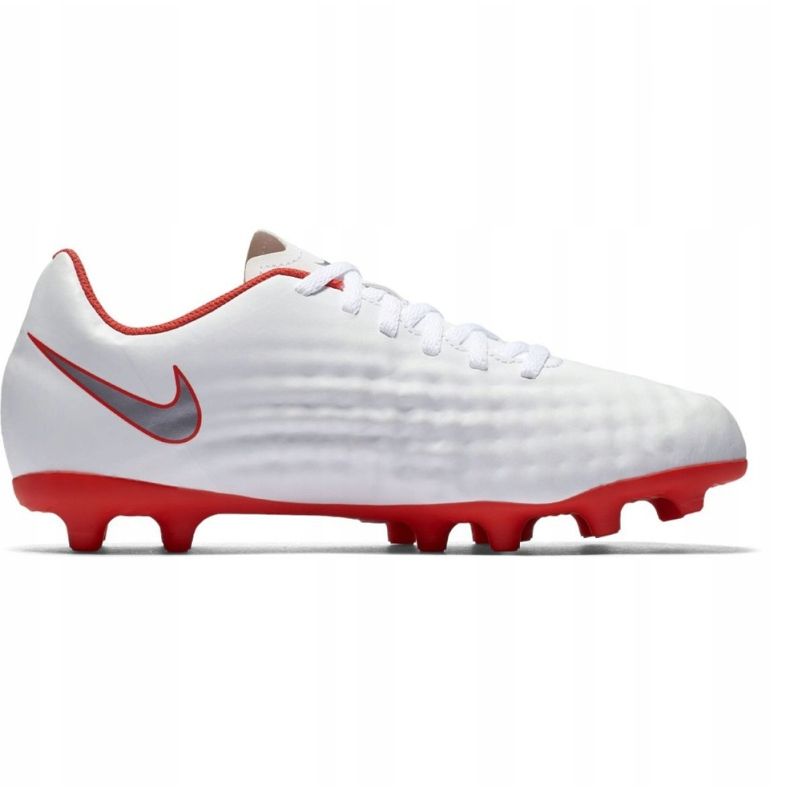 Bílé boty Nike Magista Obra 2 Club Fg Jr AH7314 107 bílý bílý 1 Bílé boty Nike Magista Obra 2 Club Fg Jr AH7314 107 bílý bílý 1