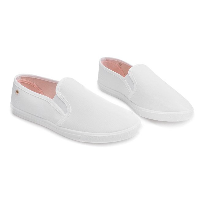 Tenisky Slip On B703 bílé bílý 1 Tenisky Slip On B703 bílé bílý 1