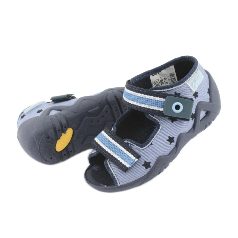 Modré dětské boty Befado 250P079 námořnická modř modrý 4