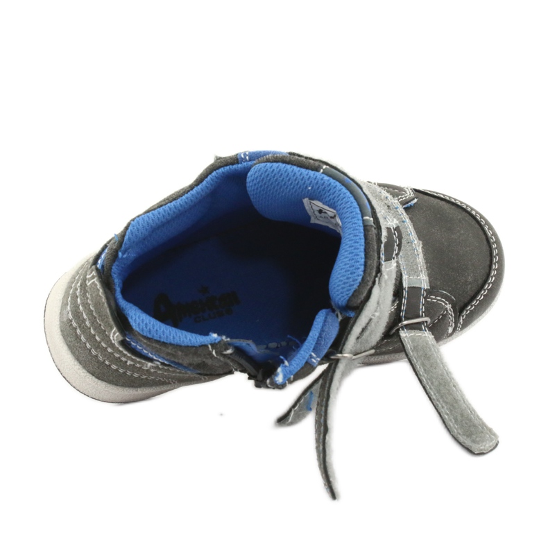 Vysoká sportovní obuv American Club ES, šedá modrý 5