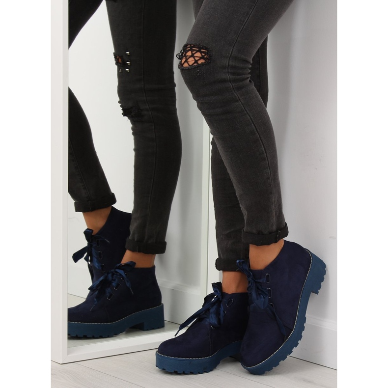 Tmavě modré boty pro ženy LL219 Blue námořnická modř 2
