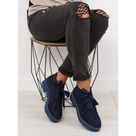 Tmavě modré boty pro ženy LL219 Blue námořnická modř 1