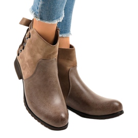 Khaki semišové zateplené boty C562 vícebarevný zelená 1