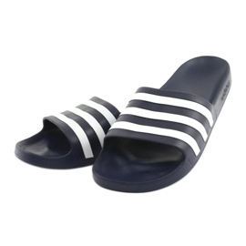 Pantofle Adidas Adilette Aqua M F35542 bílý námořnická modř 3