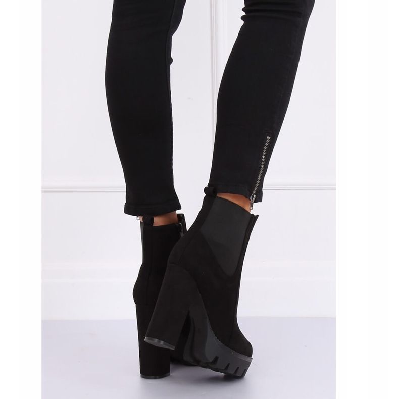 Černé boty Chelsea černé BM282 Black černá 1