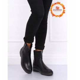 Černé dámské ploché černé kozačky CH1812-1 Black černý 1