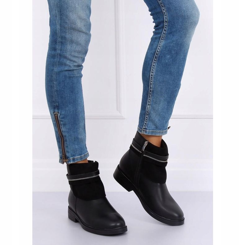 Černé dámské boty Chelsea HFN-2276-2 černé černá 1