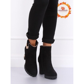 Černá M319 Černé vysoké podpatky černý 1