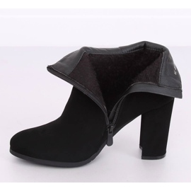 Elegantní černé boty na vysokém podpatku NS055P Black černý 2