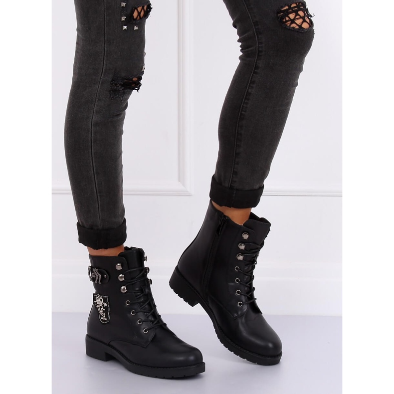 Dělnické vojenské boty černé X535 černé černá 1