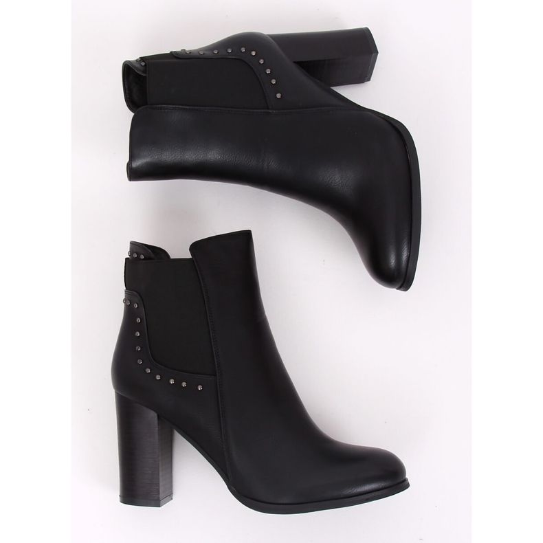 Klasické vysoké podpatky černé 88097 černé černá 2