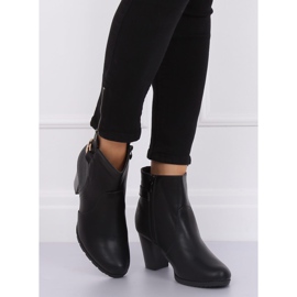 Černé kozačky na vysokém podpatku F168 Black černá 2 Černé kozačky na vysokém podpatku F168 Black černá 2