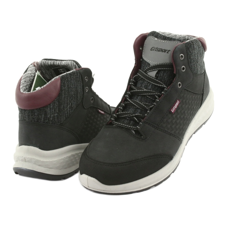 Grisport Černá kožená sportovní bota černý 3