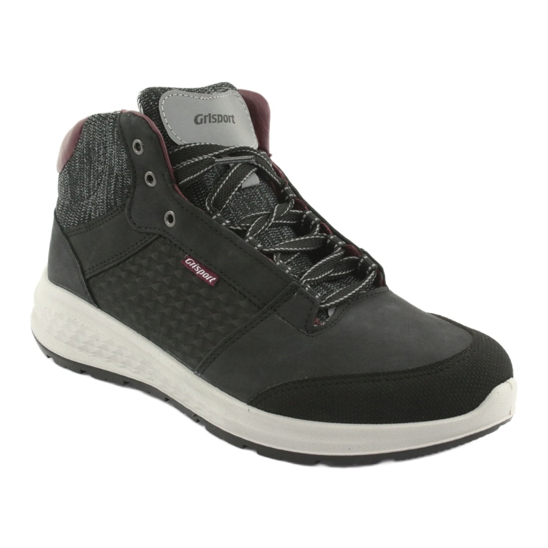 Grisport Černá kožená sportovní bota černý 1