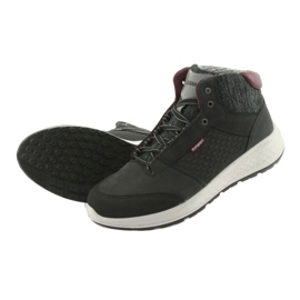 Grisport Černá kožená sportovní bota černý 4