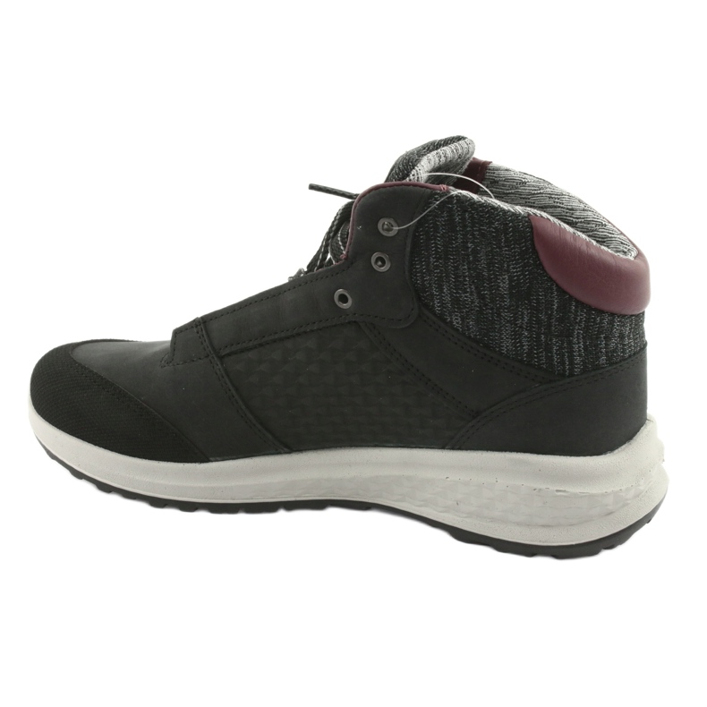Grisport Černá kožená sportovní bota černý 2