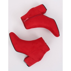 Červené boty na nízkém podpatku YQ216P Red červený 1