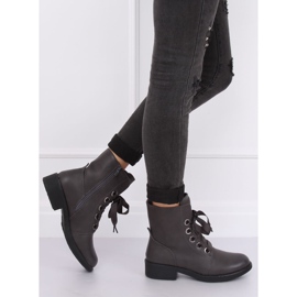 Šedé Šněrovací boty šedé ZX2805 šedá 1 Šedé Šněrovací boty šedé ZX2805 šedá 1