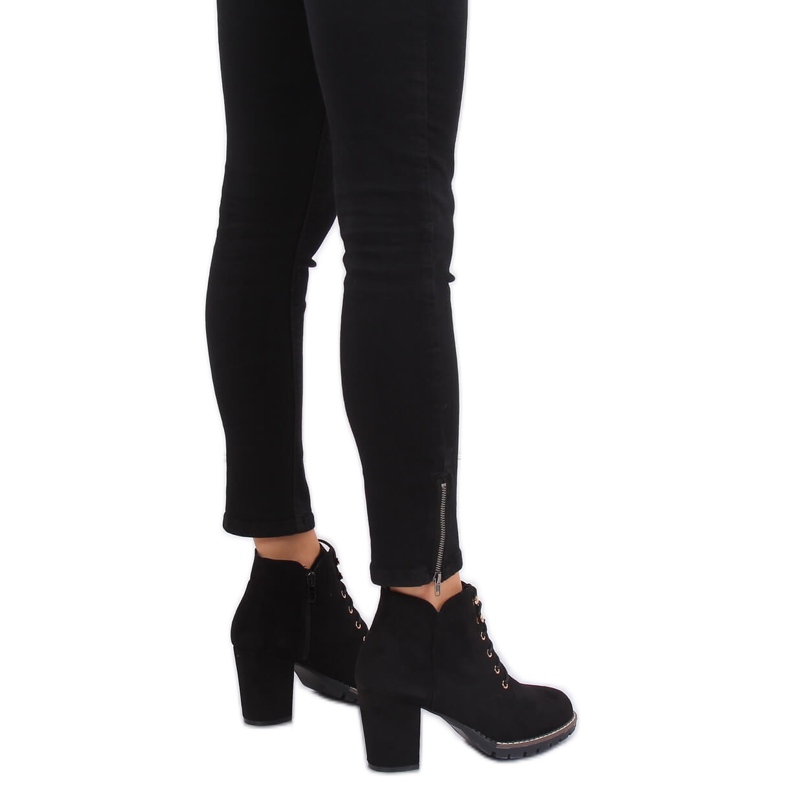 Černé kozačky na vysokém podpatku 995-30 Black černá 2 Černé kozačky na vysokém podpatku 995-30 Black černá 2