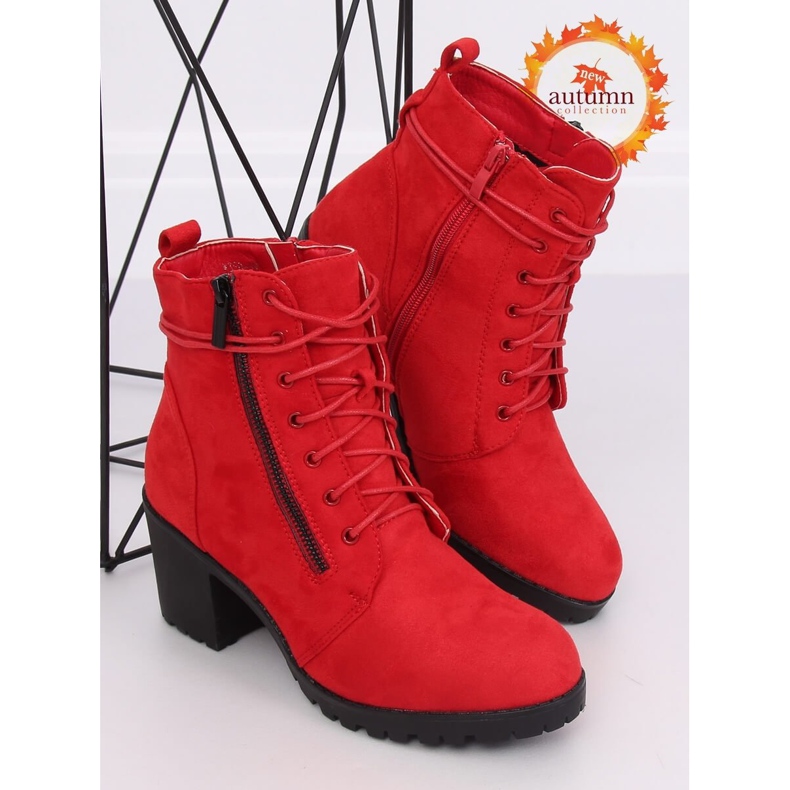 Červené boty na chrániči W358 Red červený 1