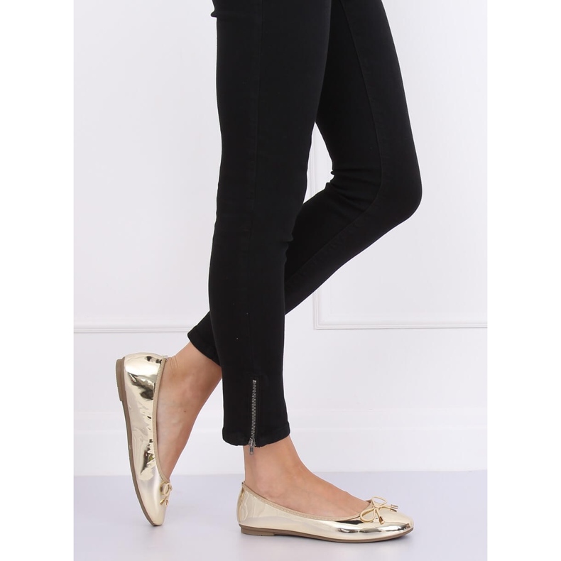 Kovové zlaté balerínky 9988-139 zlata zlatý 2