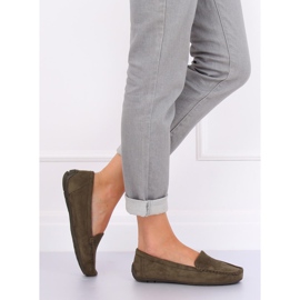 Zelené dámské mokasíny R812-1 zelené zelená 2