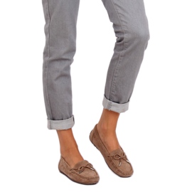 Dámské béžové mokasíny R812 Khaki hnědý vícebarevný 2 Dámské béžové mokasíny R812 Khaki hnědý vícebarevný 2