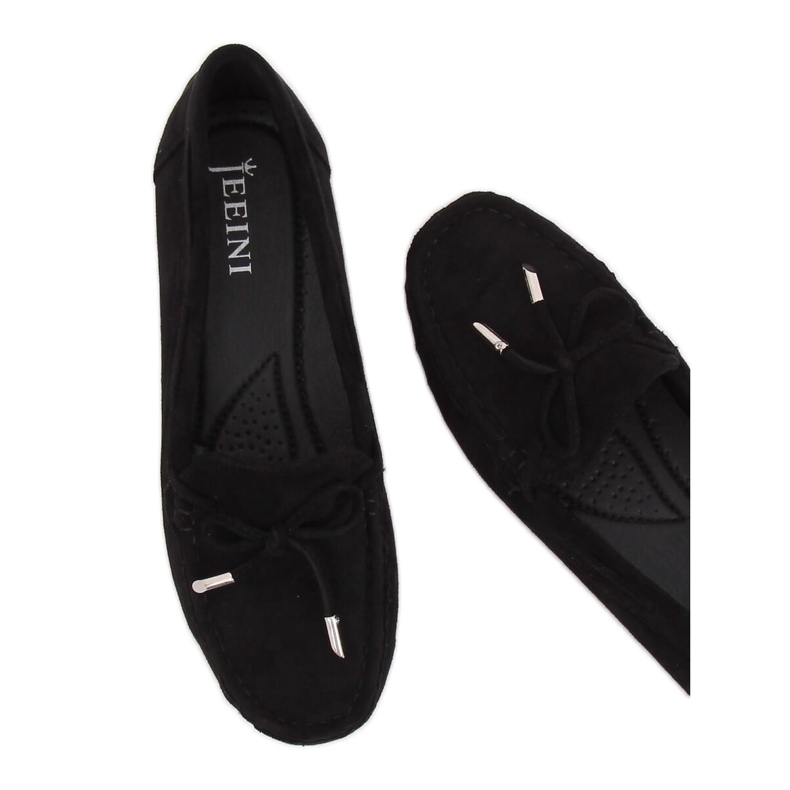 Černé dámské mokasíny R812 Black černý 1