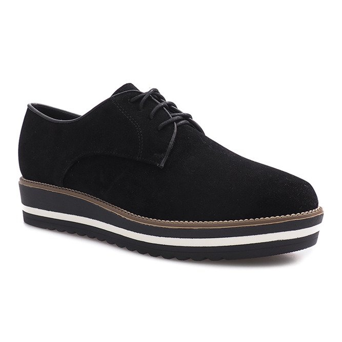 Černé šněrovací boty od Paulette černý 1