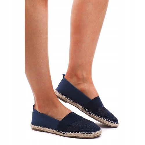 Prolamované tenisky Espadrilles 188-38 Navy Blue námořnická modrá 1 Prolamované tenisky Espadrilles 188-38 Navy Blue námořnická modrá 1