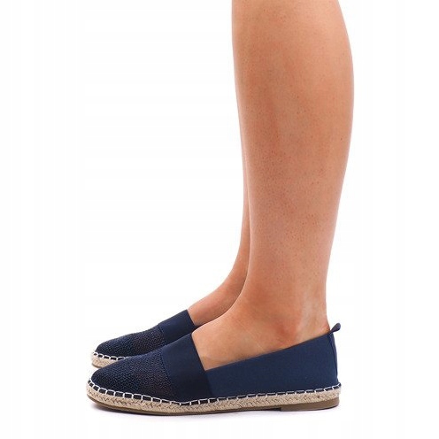 Prolamované tenisky Espadrilles 188-38 Navy Blue námořnická modrá 2 Prolamované tenisky Espadrilles 188-38 Navy Blue námořnická modrá 2