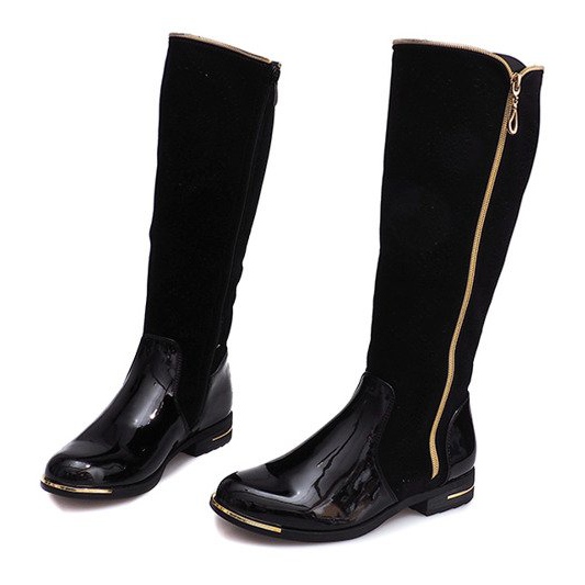 Prolamované boty 6792 Black černá 1