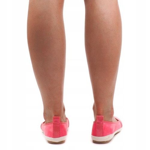 Semišové balerínky Espadrilles 889-103 Pink růžový 2