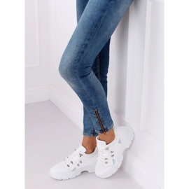 Bílá CB19080 Bílá sportovní obuv bílý 2 Bílá CB19080 Bílá sportovní obuv bílý 2