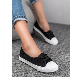 J. Star Stylové nízké tenisky černá 1