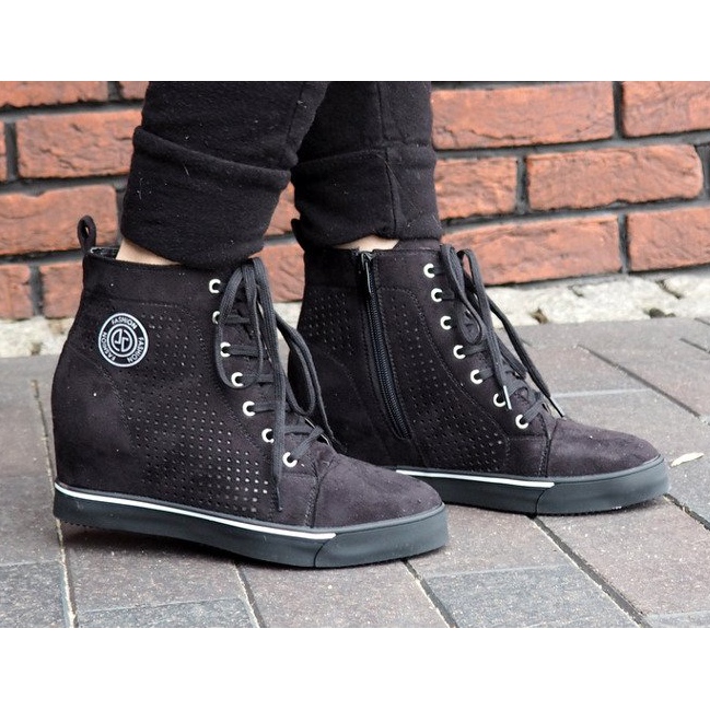 Prolamované tenisky XW36236 černé černý 1