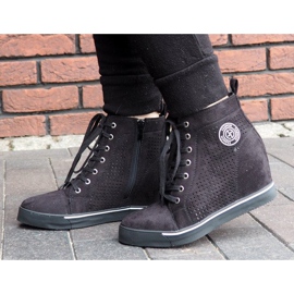 Prolamované tenisky XW36236 černé černý 2