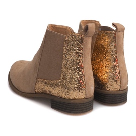 Semišové kozačky Jodhpur C178 béžové béžový 1