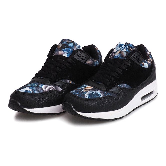 Boty Tenisky Flowers R-50 Black černý 1