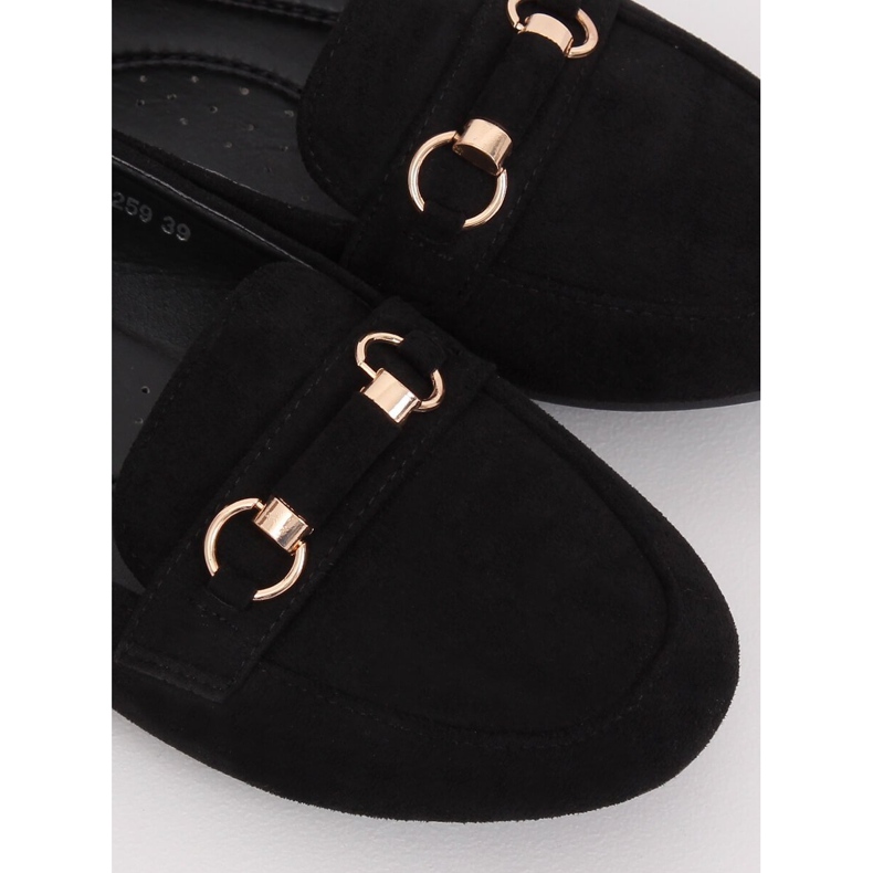 Černé dámské mokasíny 99-259 Black černý 1