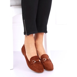 Dámské mokasíny cihlové 99-259 D.ORANGE hnědý 2