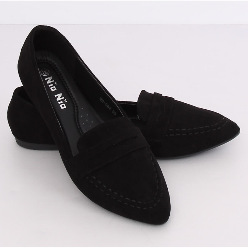 Černé dámské mokasíny 99-262 Black černý 1