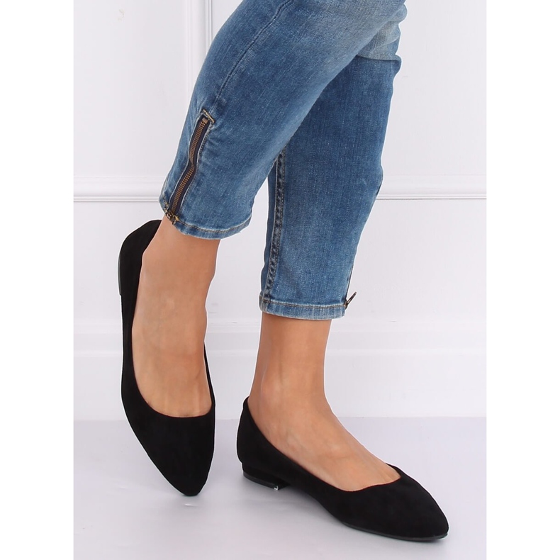 Balerínky s mandlovými prsty černé RC-76 Black černá 2