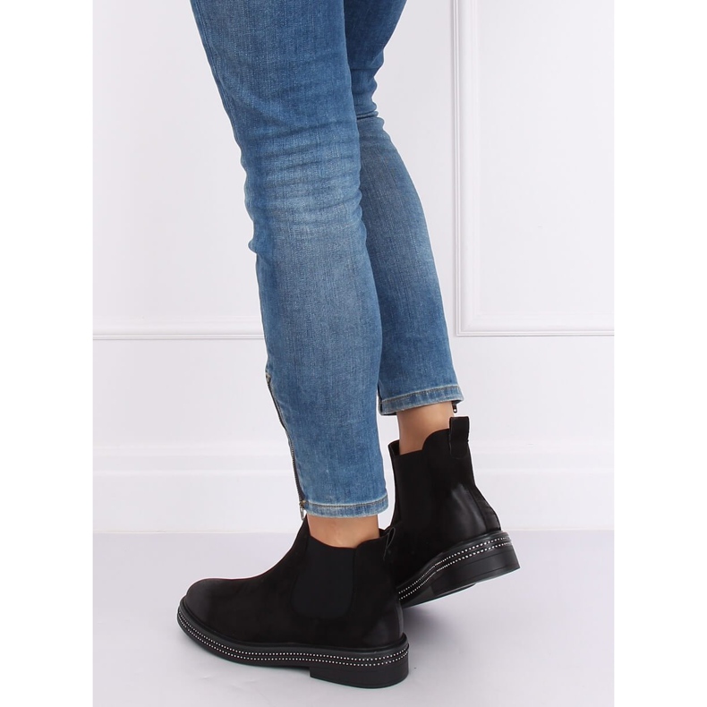 Černé dámské boty Chelsea WY-2842 Black černý 1